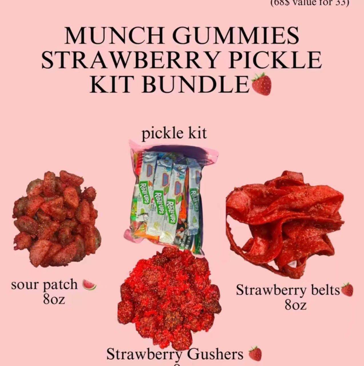 Strawberry pickle kit bundle